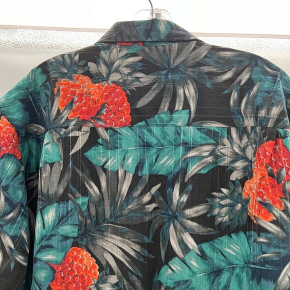 Van Heusen Men's Tropical Button Up Shirt Short Sleeve Size XLT - Picture 6 of 9